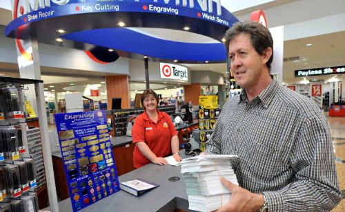 Luke Hartsuyker was quick to start campaigning yesterday, getting out to meet voters at Park Beach Plaza. Luke Hartsuyker was quick to start campaigning yesterday, getting out to meet voters at Park Beach Plaza.